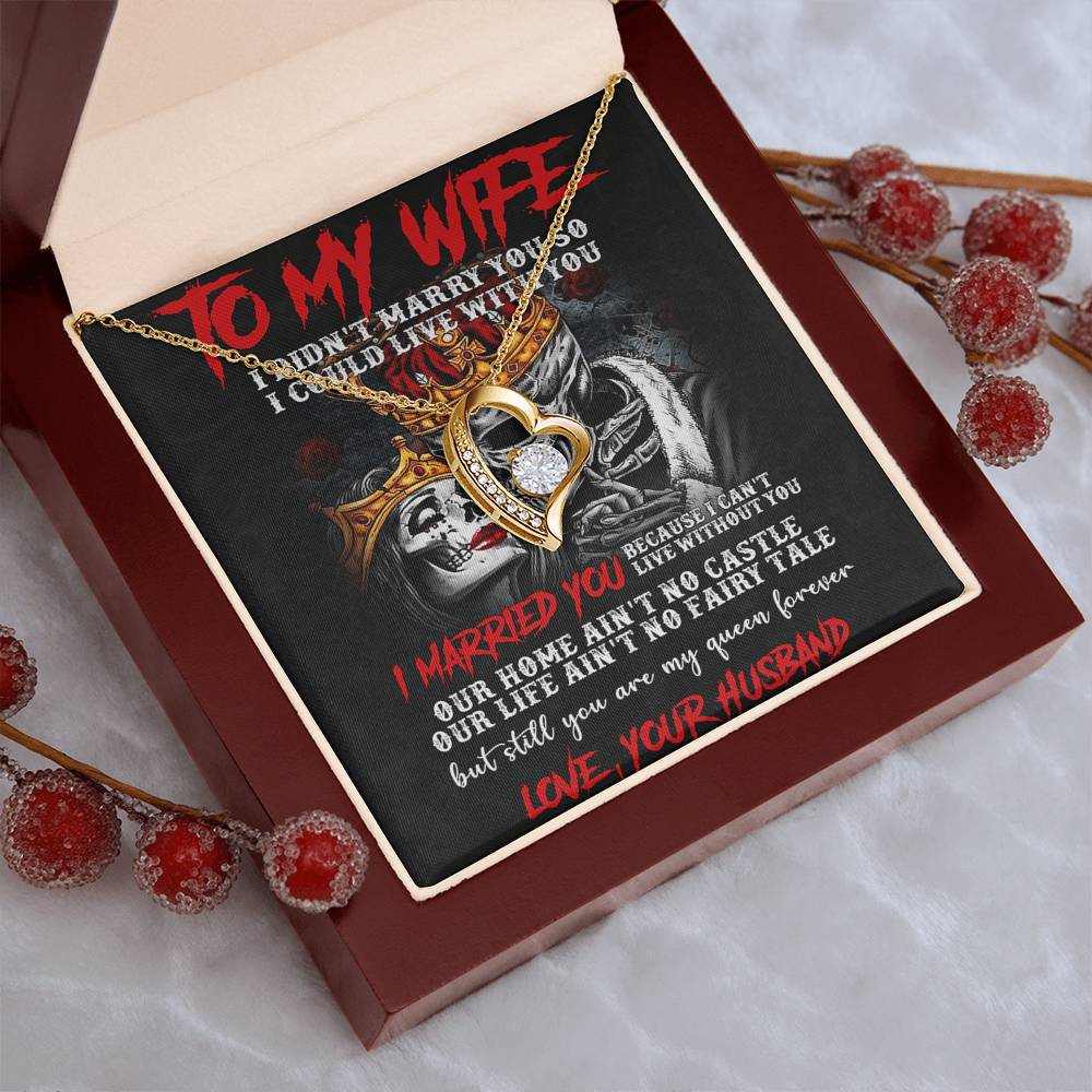 To My Wife Forever Love Necklace Forever Love Necklace
