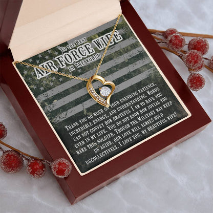 Best Air Force Wife Forever Love Necklace