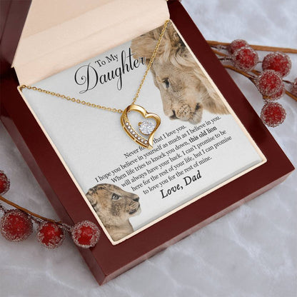 Father Daughter Necklace Father Daughter Jewelry Father To Daughter Birthday Gift Father And Daughter Gift Gifts To Daughter From Forever Love Necklace