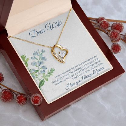 Dear Wife I Love You Always & Forever Forever Love Necklace