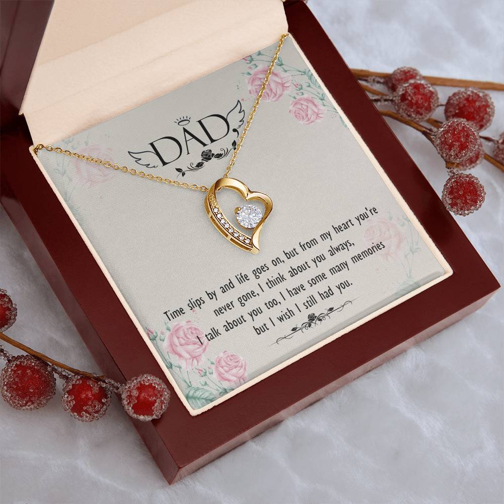 Dad - From My Heart You Are Never Gone - Necklace Forever Love Necklace