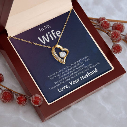 To My Wife You Are The Air That I Breathe Forever Love Necklace