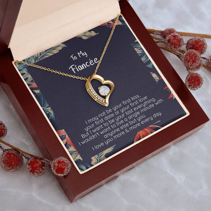 Fiancee Your Last Everything 14k White Gold Or 18k Yellow Gold Finish Heart Pendant Necklace Forever Love Necklace