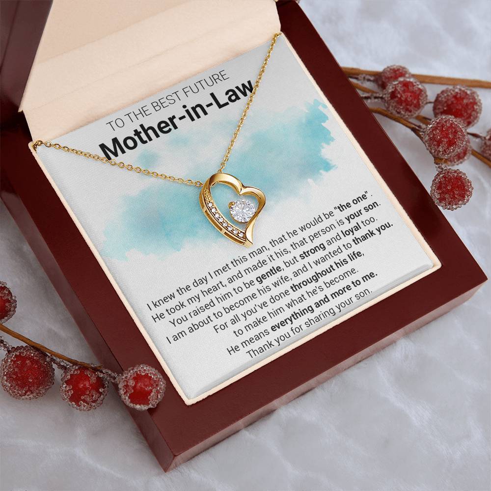Gift For Future Motherinlaw Future Mother In Law Necklace Future Mother In Law Gift Mother Of The Groom Forever Love Necklace
