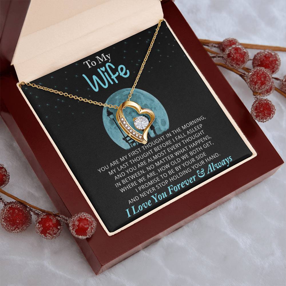 To My Wife Necklace Anniversary Gift For Wife Gift For Wife Wife Necklace Wife Birthday Gift Valentines Day Gift For Wife Forever Love Necklace