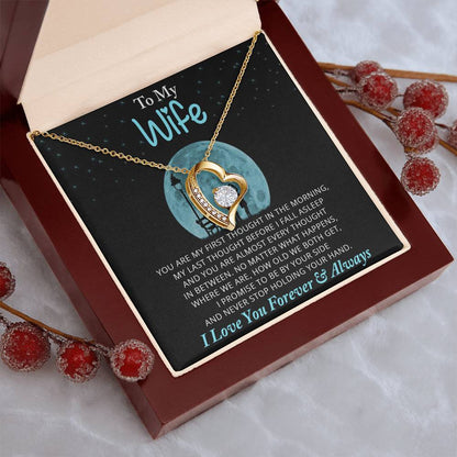 To My Wife Necklace Anniversary Gift For Wife Gift For Wife Wife Necklace Wife Birthday Gift Valentines Day Gift For Wife Forever Love Necklace