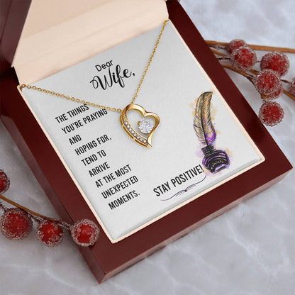 Dear Wife The Things You're Praying And Hoping For Forever Love Necklace