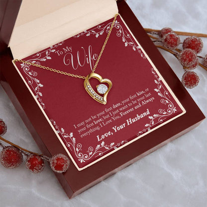 To My Wife I Love You Forever And Always From Husband Gift Necklace Forever Love Necklace