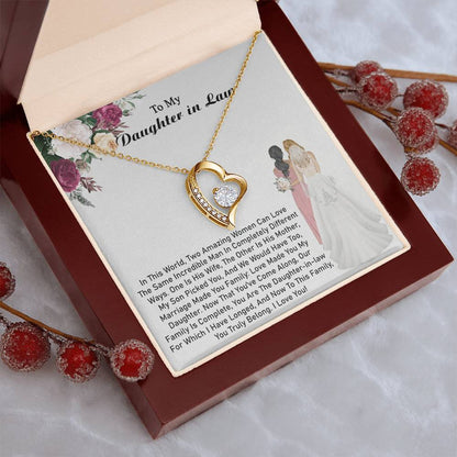 Daughterinlaw Gift Daughter Necklace 1 Forever Love Necklace