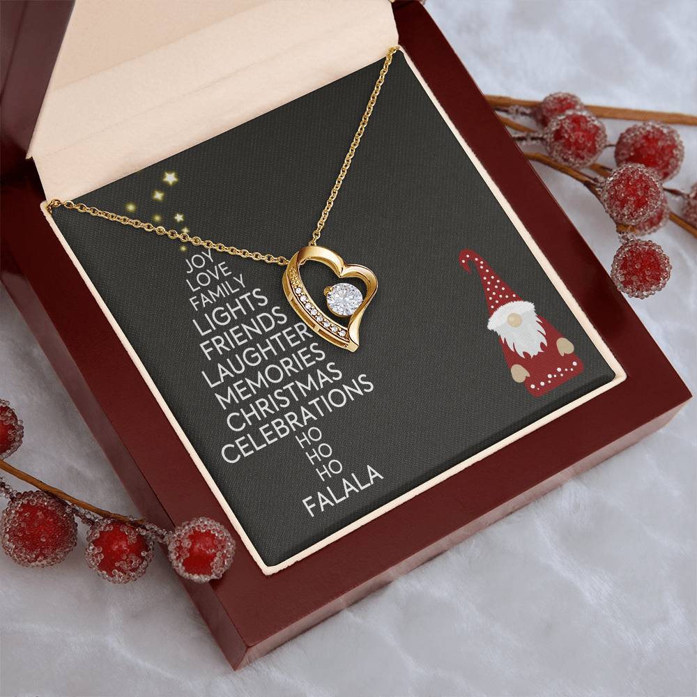 Christmas Gift Necklace Present Jewelry Xmas Gift Holiday Gift Idea Forever Love Necklace