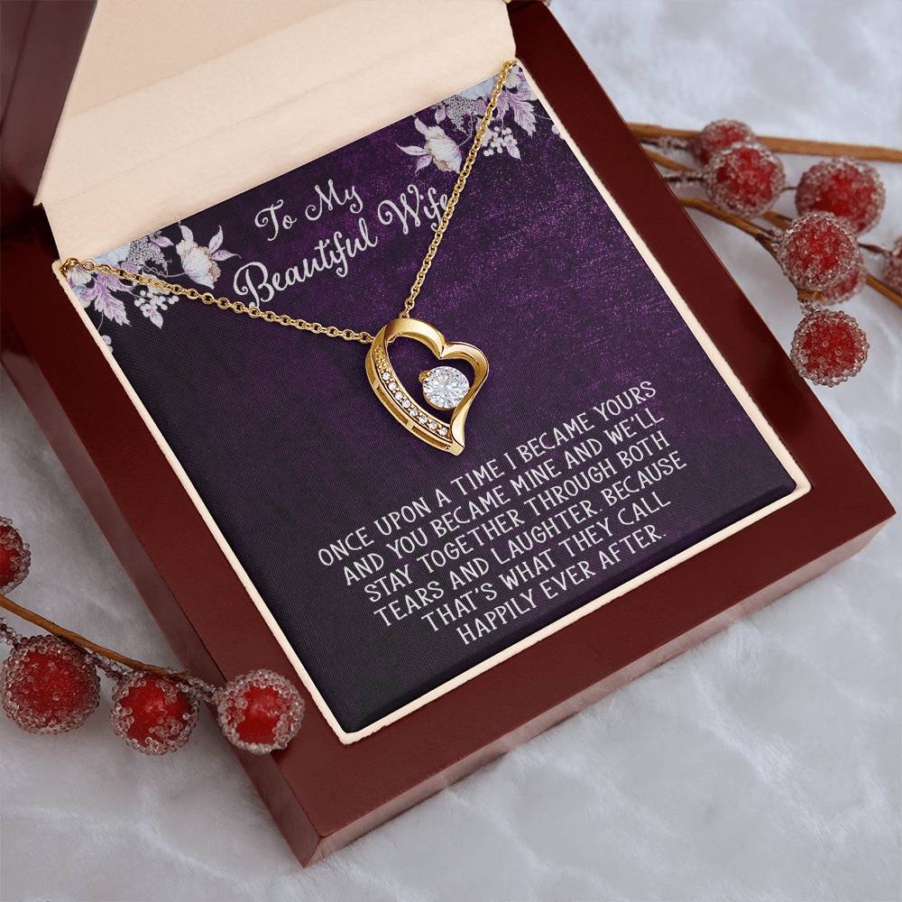 Forever Love Necklace For Wife With Free Message Card 1 Forever Love Necklace