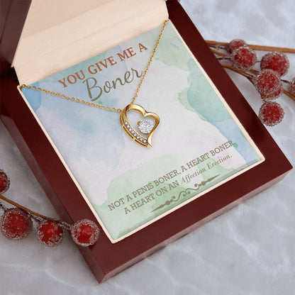 Almost Gone You Give Me A Boner Necklace Funny Gag Gifts For My Soulmate Funny Christmas Gifts Gag Gift For Her Unique Funny Birthday Gifts For Her Forever Love Necklace