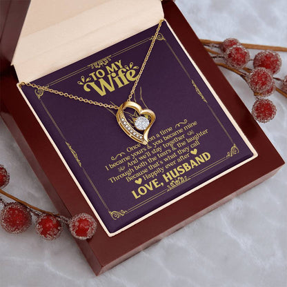 To My Wife- Happily Ever After Forever Love Necklace