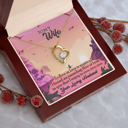 To My Wife Diamond Necklace Anniversary Gift For Wife Gift For Wife Necklace For Wife Birthday Gift For Wife Diamond Necklace For Forever Love Necklace
