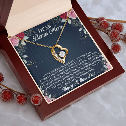 Dear Bonus Mom Forever Love Necklace
