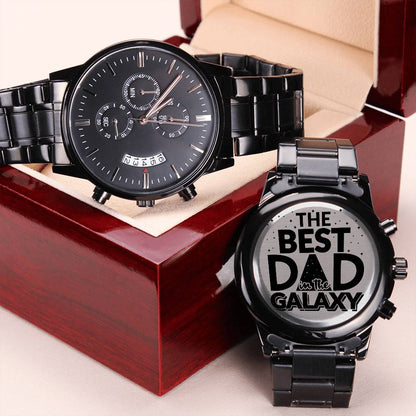 Engraved Watch Gift For Dad Father’s Day Gift For Daddy Birthday Gift For Dad Engraved Watch For Him Father Gift From Daughter And Son Engraving Chronograph Watch