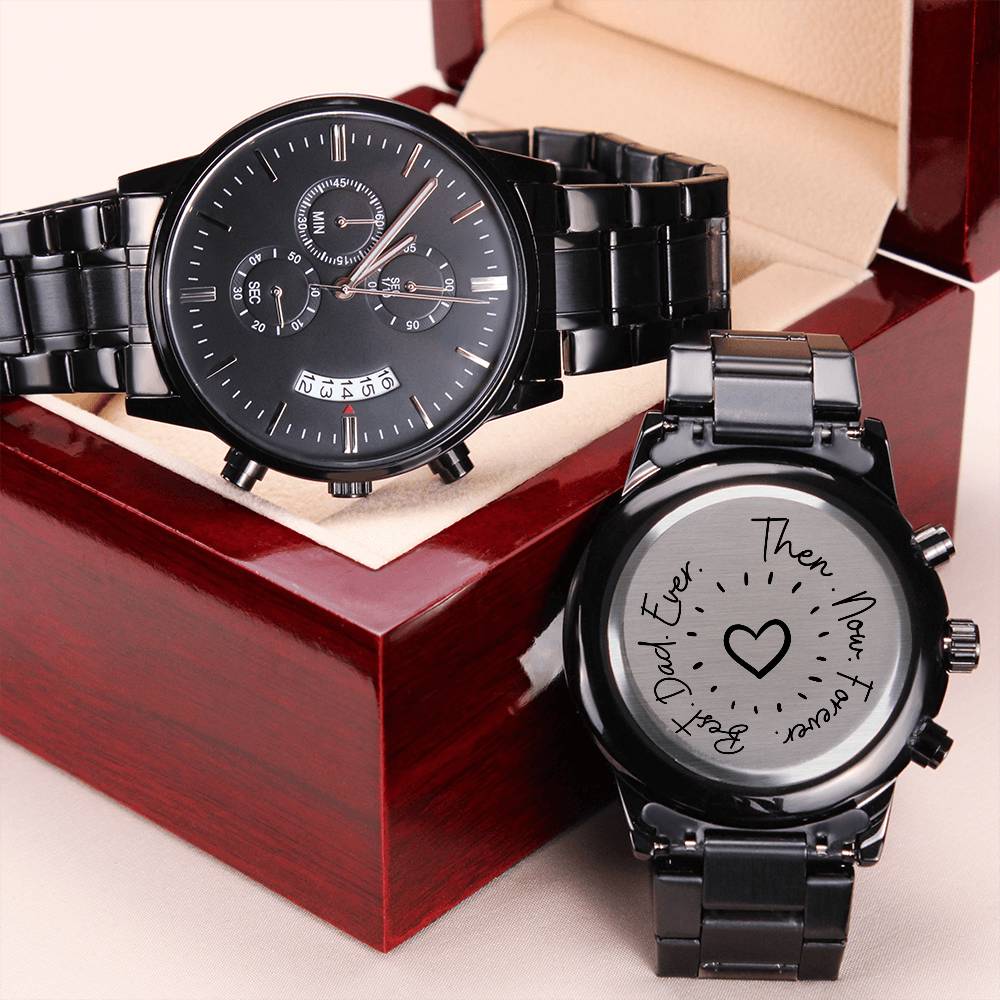 Best Dad Ever 1 Engraving Chronograph Watch