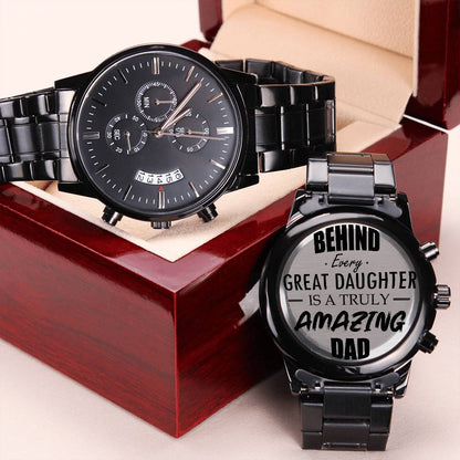 Amaziiiiing Engraving Chronograph Watch