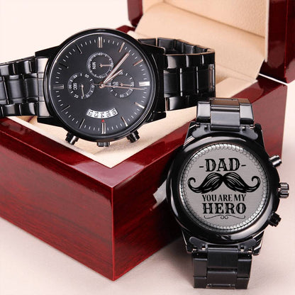 Dad You Are My Hero 1 Engraving Chronograph Watch