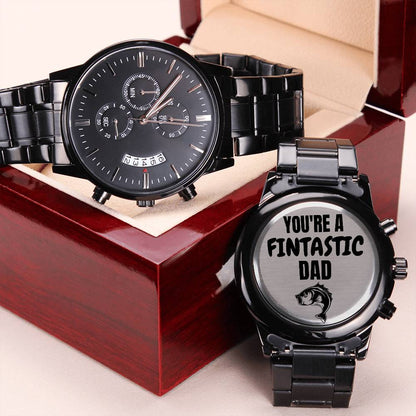 You're A Fintastic Dad Engraving Chronograph Watch