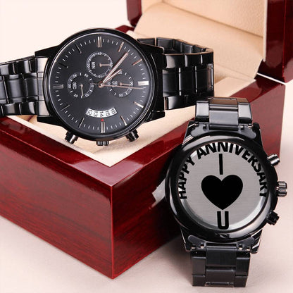 Anniversary Gift For Husband Engraving Chronograph Watch