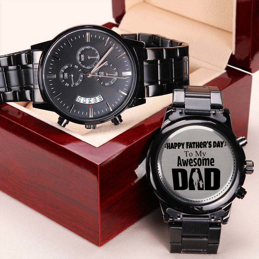 Awesome Dad - Father's Day Watch Engraving Chronograph Watch
