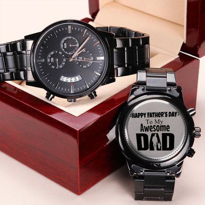 Awesome Dad - Father's Day Watch Engraving Chronograph Watch