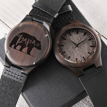Engraved Watch Gift For Dad Father’S Day Gift For Daddy Birthday Gift For Dad Engraved Watch For Him Father Gift From 1 Engraved Wooden Watch