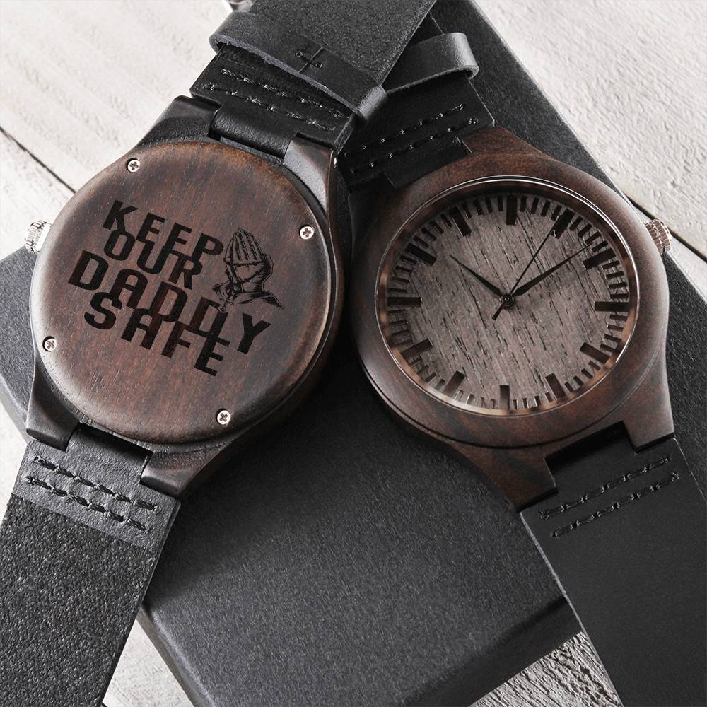 Engraved Watch Gift For Dad Father’S Day Gift For Daddy Birthday Gift For Dad Engraved Watch For Him Cool Father Gift Engraved Wooden Watch