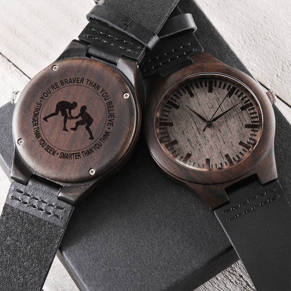 To My Wrestling Son For My Son Special Gift For Son Graduation Gifts For Him Son Birthday Gifts Engraved Wooden Watch