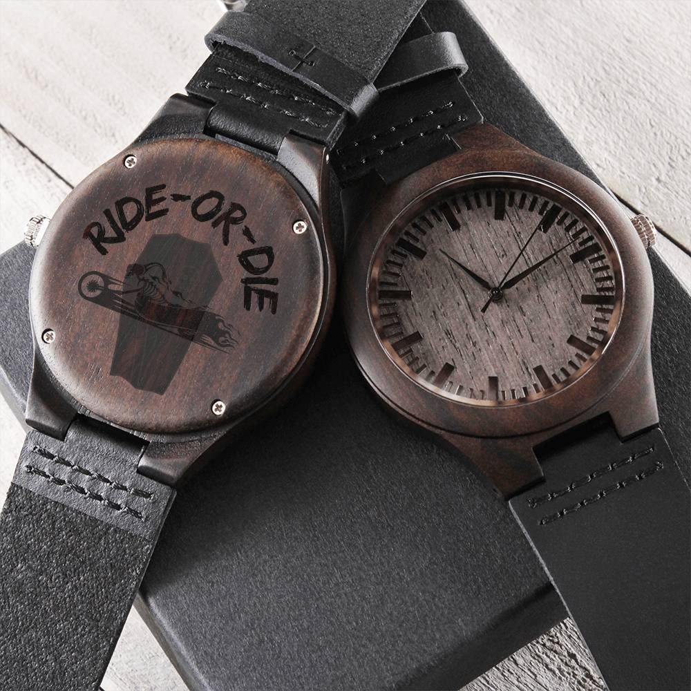 Wooden Watch - Ride Safe Daddy Engraved Watch Drive Safe Engraved Watch Men Unique Men's Watches Husband Gift Watch M Engraved Wooden Watch