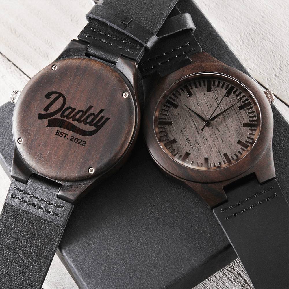 Engraved Watch Gift For Dad Father’S Day Gift For Daddy Birthday Gift For Dad Engraved Watch For Him Cool Father Gift 1 Engraved Wooden Watch
