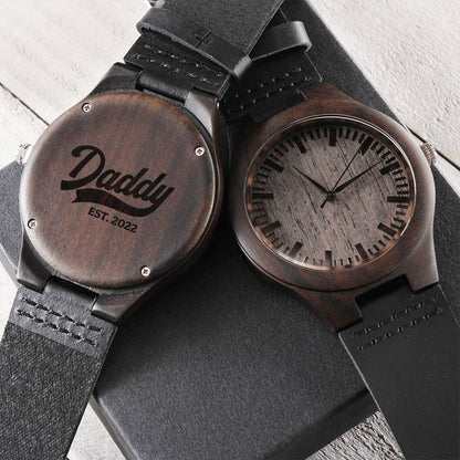 Engraved Watch Gift For Dad Father’S Day Gift For Daddy Birthday Gift For Dad Engraved Watch For Him Cool Father Gift 1 Engraved Wooden Watch