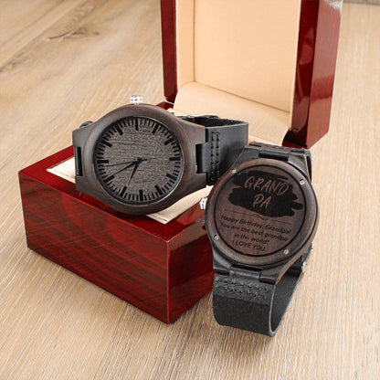 A Stunning Birthday Gift For Grandpa - The Amazing Engraved Wooden Watch