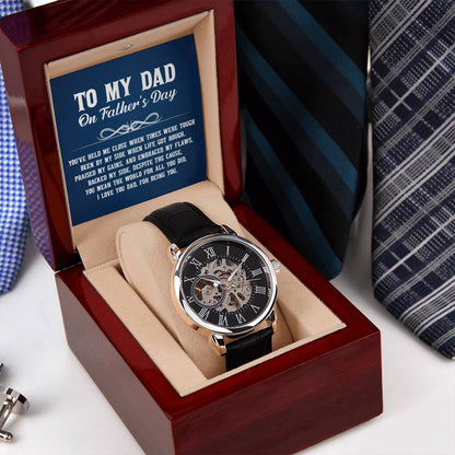 Gift For Dad Openwork Watch - You've Held Me Close
