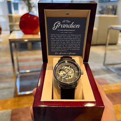 To Our Grandson Gift For Grandson Graduation Gift For Grandson From Grandparents Luxury Openwork Watch For Grandson