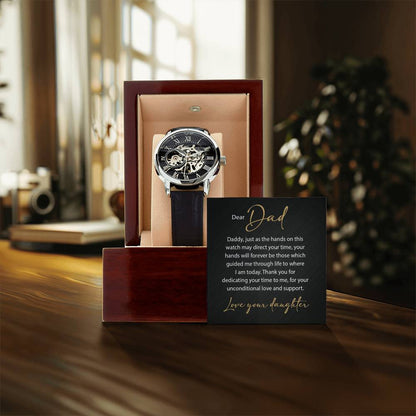 Father's Day Gift Luxury Openwork Watch