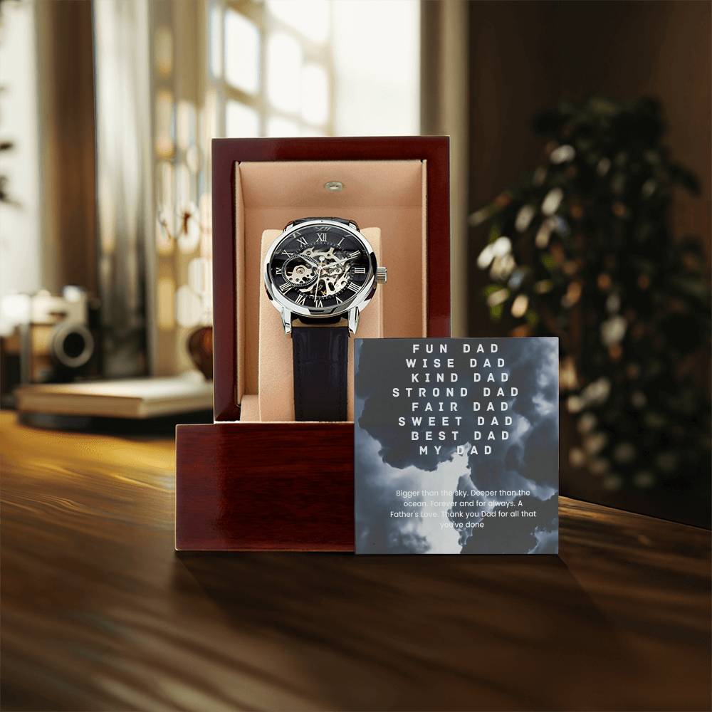 Dad Father's Day Openwork Watch