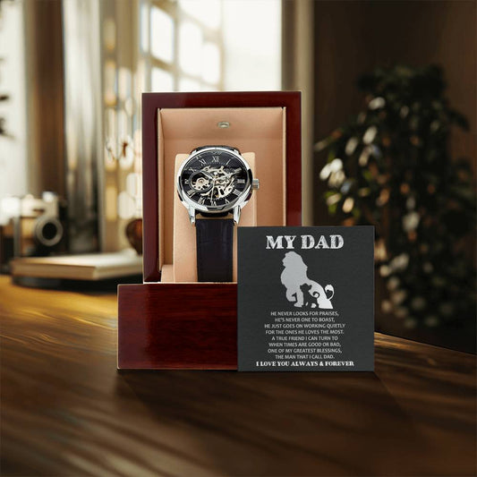 Dad-The Man To Dad - Openwork Watches