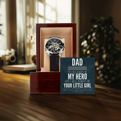 Dad You Will Always Be My Hero - Openwork Watch