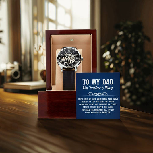 Gift For Dad Openwork Watch - You've Held Me Close