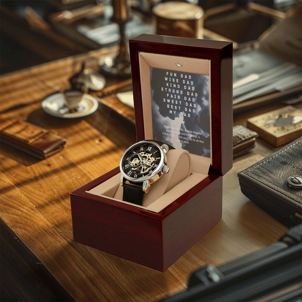 Dad Father's Day Openwork Watch
