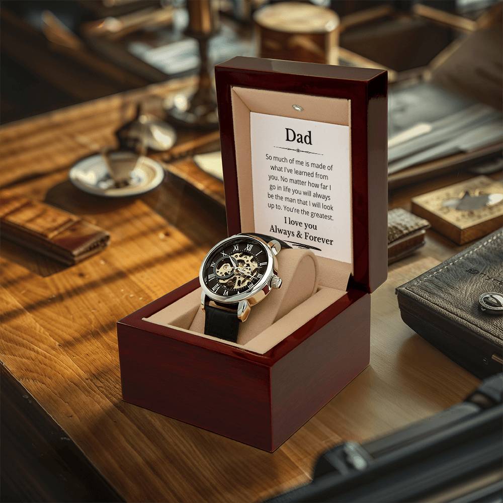 Dad You're The Greatest Openwork Watch