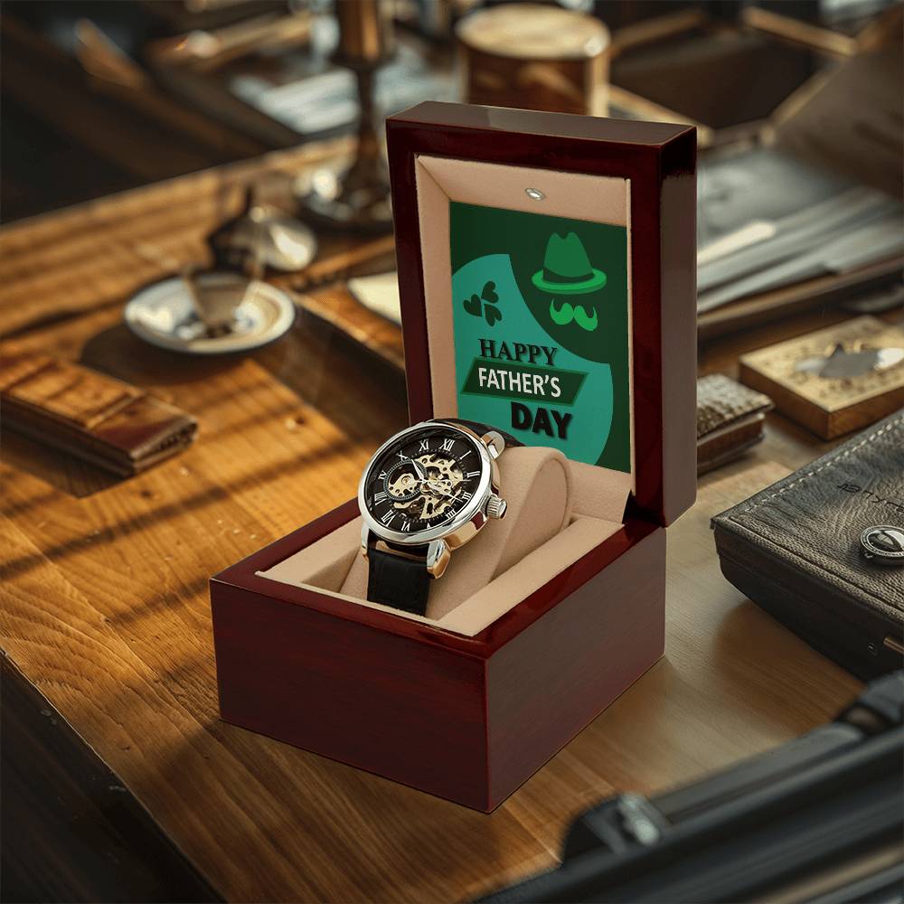 Watch For Dad  Father's Day Gift  Gift For Dad  Father Of The Bride Gift  Gift From Son  Gift From Daughter  Gift For Men  To Dad Openwork Watch