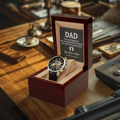 First Time Dad Gift New Dad Gift Father's Day Gift From Baby Bump Openwork Watch Gift Daddy To Be Fathers Day Gift Soon To Be Daddy 1