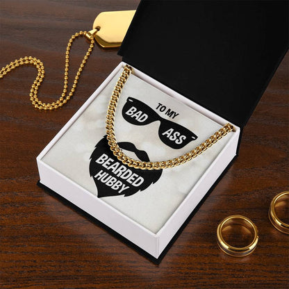 Cuban Link Chain Necklace - Gifts For Him  Gifts For Bearded Hubby Birthday Anniversary