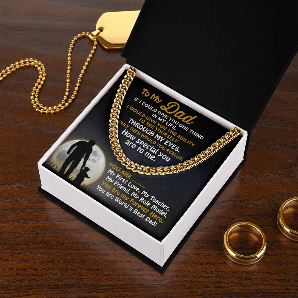 Best Father's Day Gift-Best Jewelry Gift For Dads-Cuban Link Chain Necklace For Dad