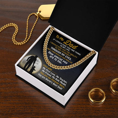 Best Father's Day Gift-Best Jewelry Gift For Dads-Cuban Link Chain Necklace For Dad