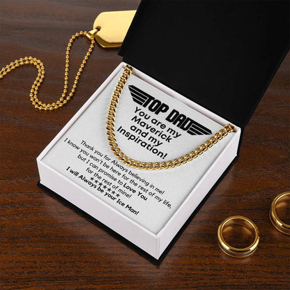 Top Dad - My Maverick! Link Chain Gift Cuban Link Chain