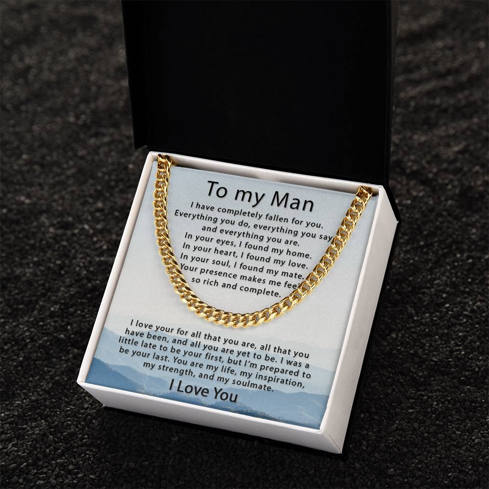 Fallen For You Cuban Link Chain